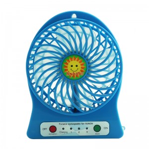 Mini ventosa di ricarica colorata con mini-ventola per regolare il ventaglio su misura per i piccoli fan